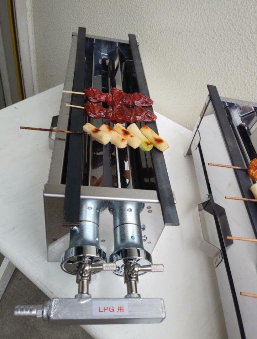 油落としてヘルシー調理　お庭でバーベキュー　業務用　焼き鳥　焼機器台　キャンプ祭 油落としてヘルシー調理 お庭でバーベキュー 業務用 焼き鳥 焼